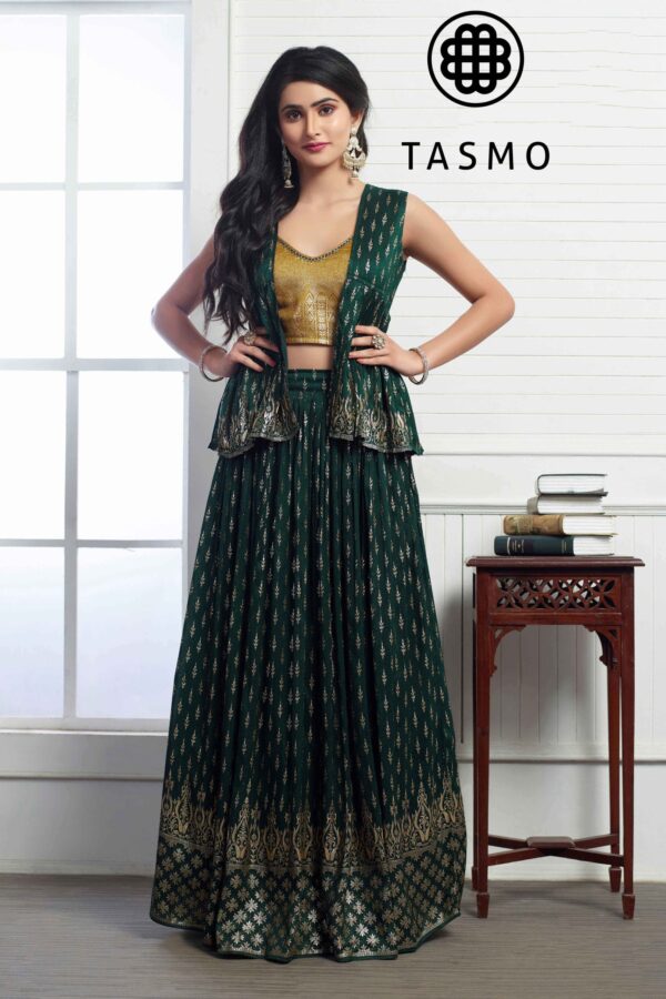 TM 9503 - Designer Crop Top Co-Ord Set