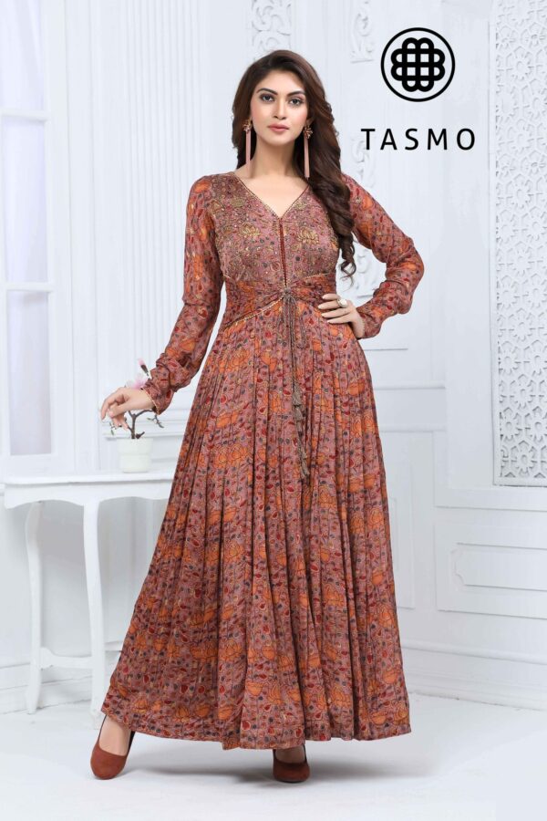 TM 4076 - Elegance Gown with Hint of Detailed Work