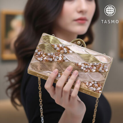 TM 7940 - Gold Base Metal Box Clutch
