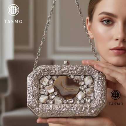 TM 7919 - Tasmo Mother-Of-Pearl Clutch Bag