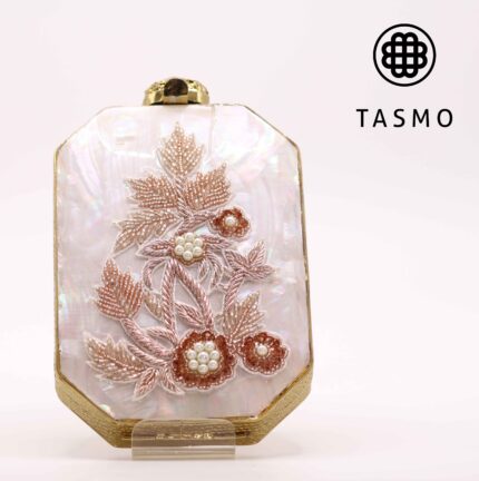 TM 7921 - Gold Metal Box Clutch