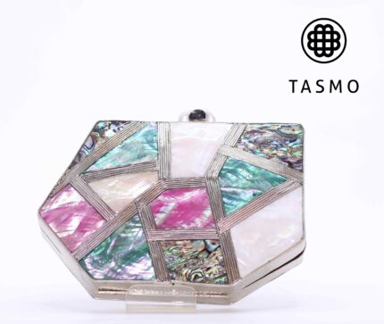 TM 7930 - Silver Metal Box Clutch