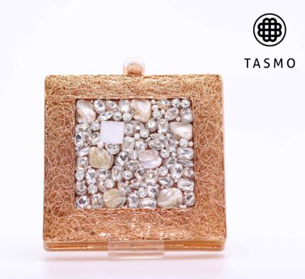 TM 7936 - Rose Gold – Square-Shaped Clutch