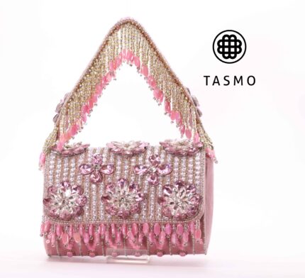 TM 7952 - Tasmo Pink Beaded Bag