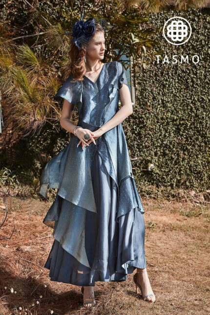 TM 4064/A - Exquisite Powder-Blue Evening Gown